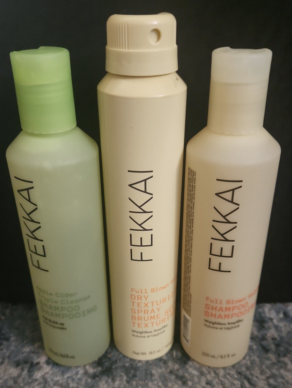 3 Set Fekkai Gentle Shampoo & Dry Texture Spray Set